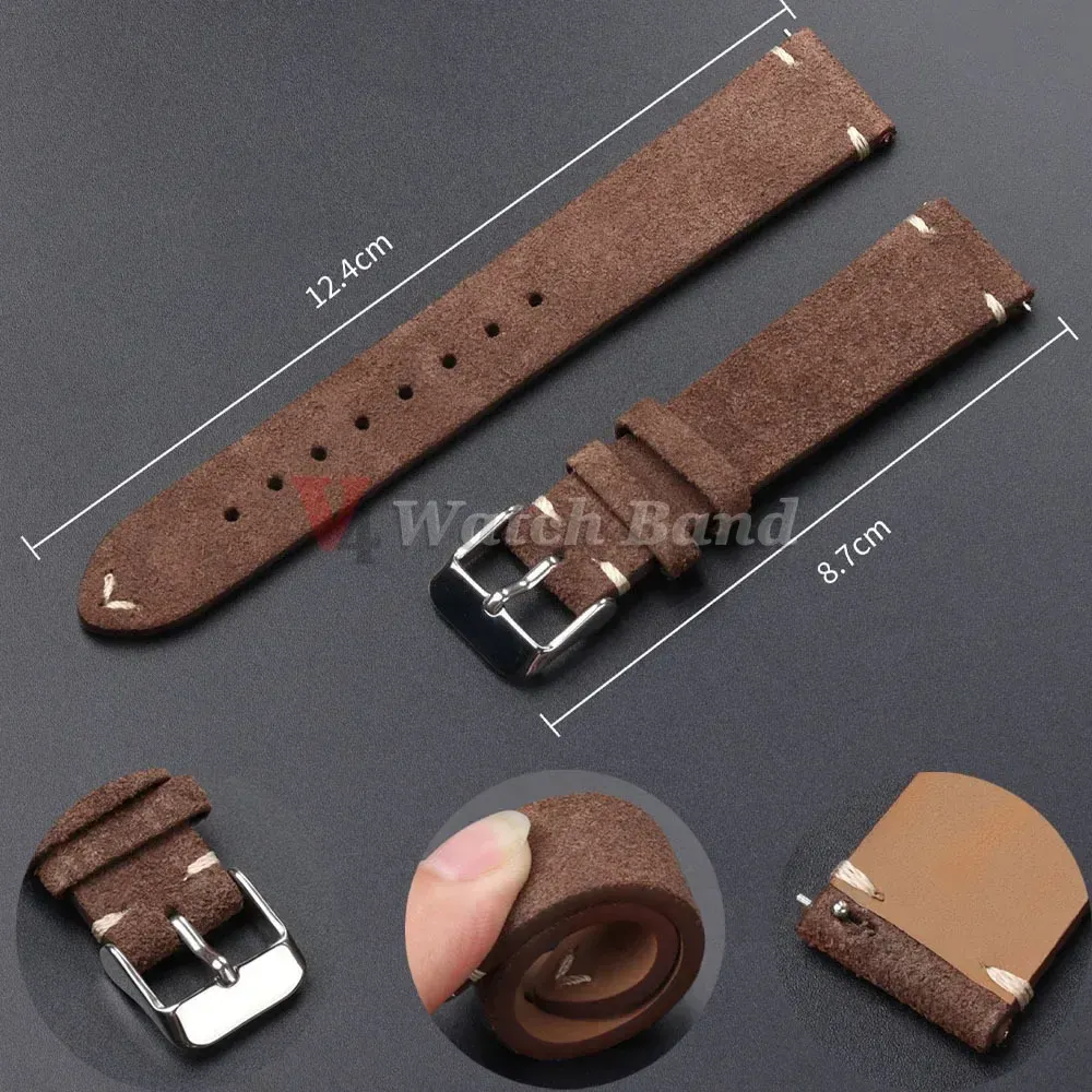 Bracelet daim 14 à 22 mm à dégagement rapide