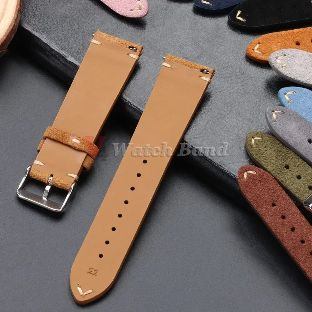 Bracelet daim 14 à 22 mm à dégagement rapide