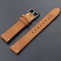 Bracelet daim 14 à 22 mm à dégagement rapide – Couleur du bracelet Marron clair