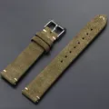 Bracelet daim 14 à 22 mm à dégagement rapide – Couleur du bracelet Vert armée