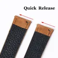 Bracelet daim et cuir 18 à 22 mm style vintage – 3