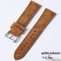 Bracelet daim et cuir 18 à 22 mm style vintage – Couleur du bracelet Brun
