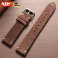 Bracelet daim souple 14 à 22 mm dégagement rapide – Couleur du bracelet deep Brown