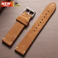 Bracelet daim souple 14 à 22 mm dégagement rapide – Couleur du bracelet light Brown