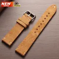 Bracelet daim souple 14 à 22 mm dégagement rapide – Couleur du bracelet Yellow Brown