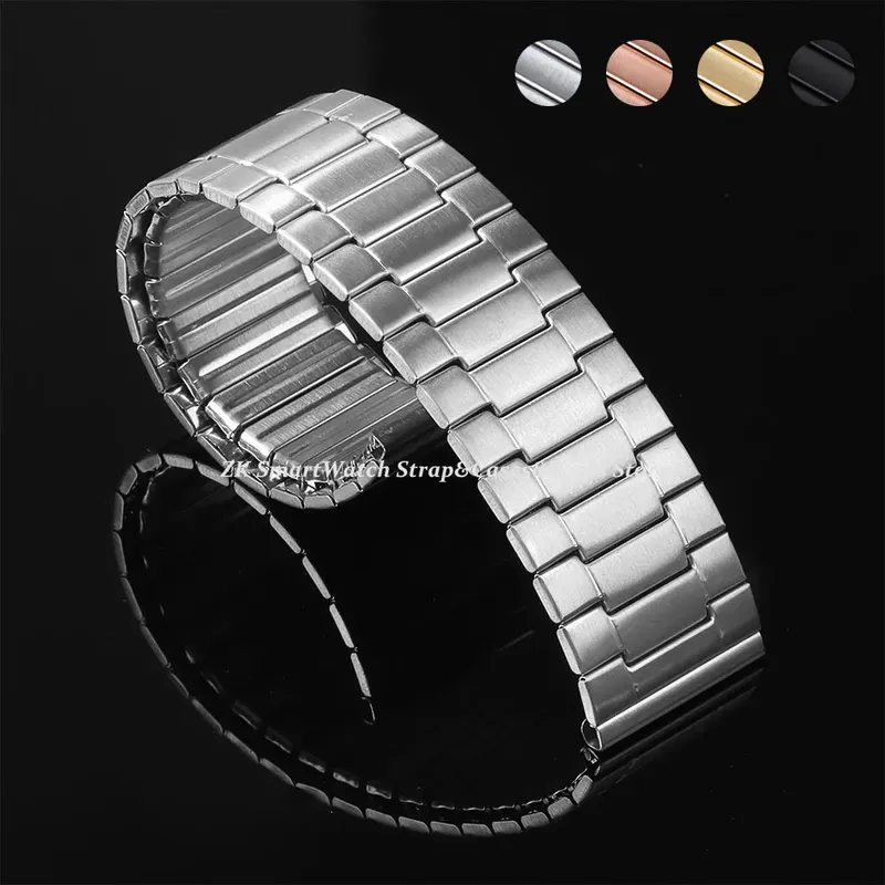 Bracelet élastique acier inoxydable 22 mm pour Seiko Huawei