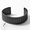 Bracelet élastique acier inoxydable 22 mm pour Seiko Huawei – Couleur du bracelet Black