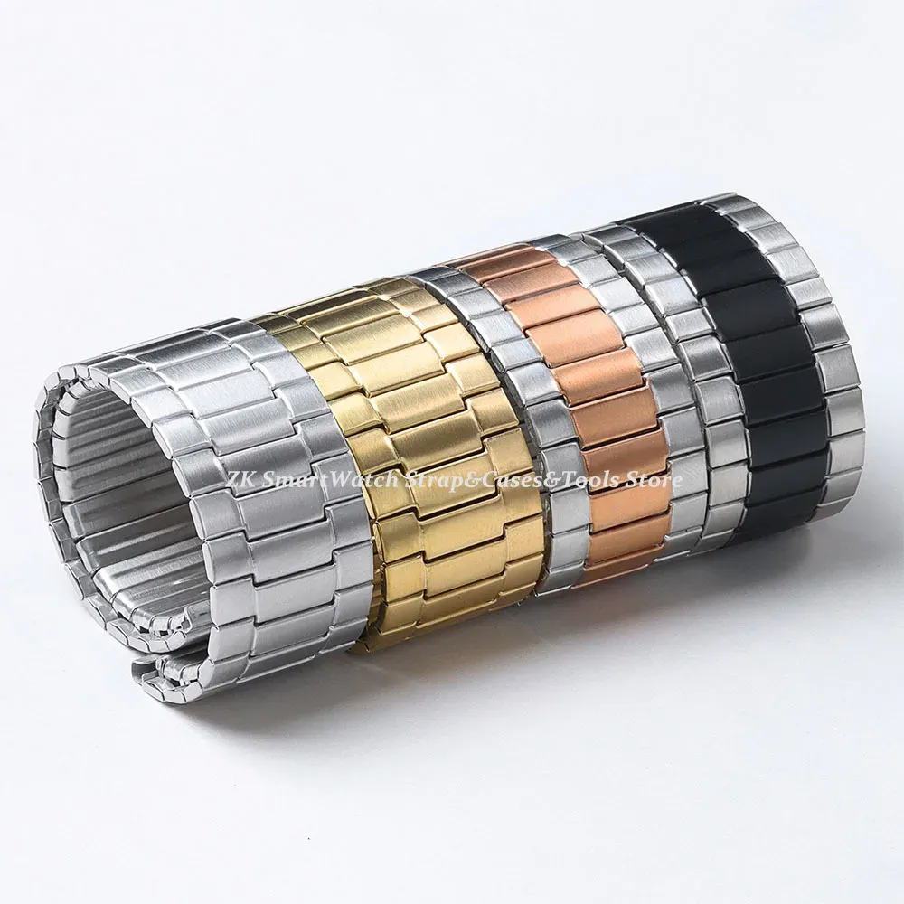 Bracelet élastique acier inoxydable 22 mm pour Seiko Huawei