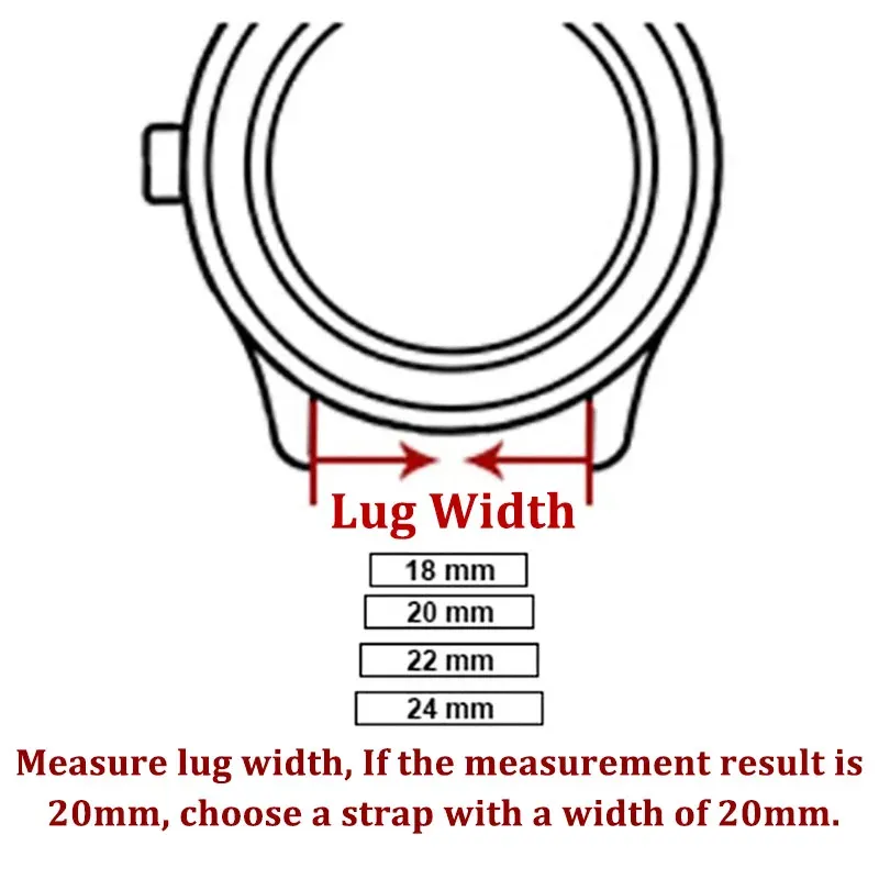 Bracelet élastique acier inoxydable 22 mm pour Seiko Huawei