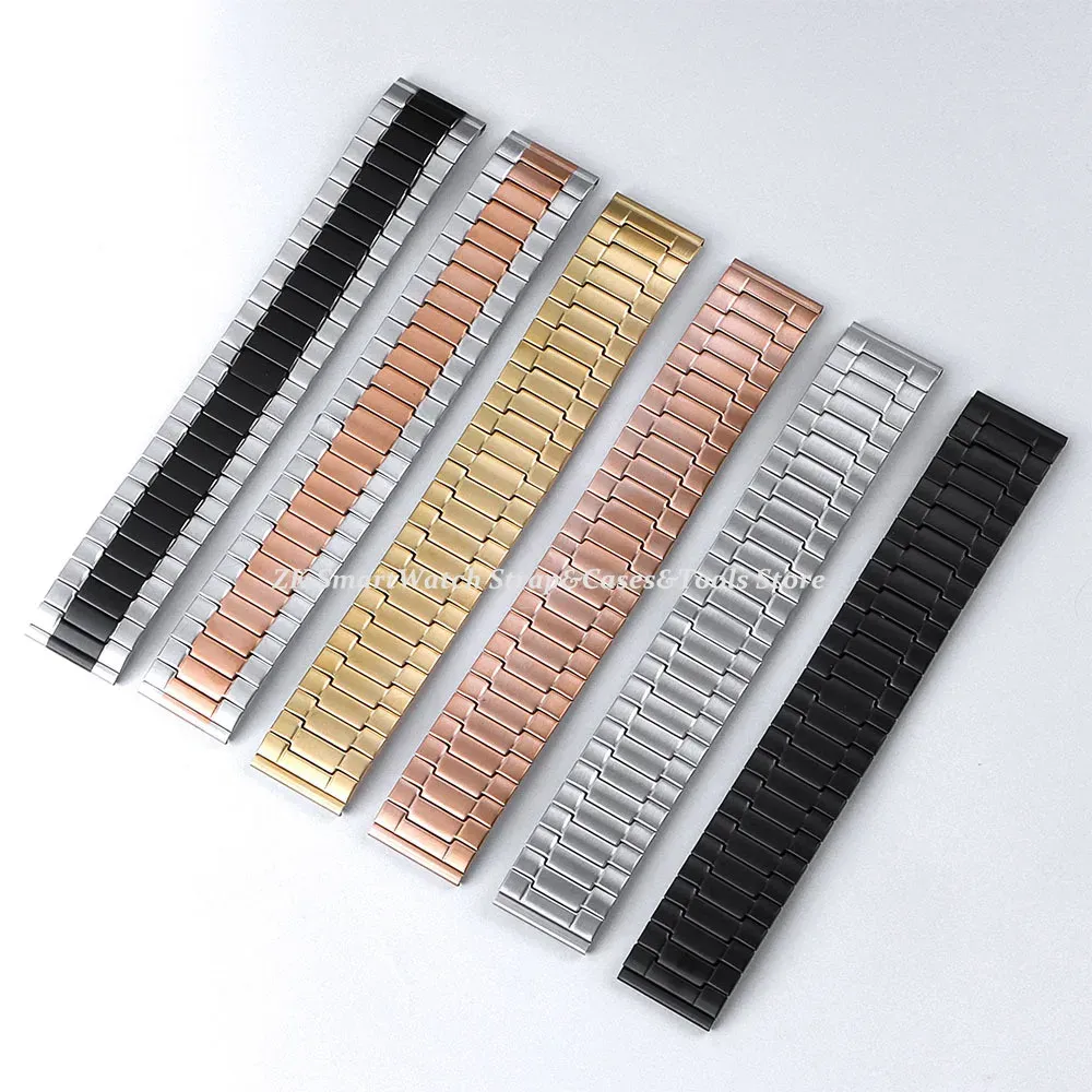 Bracelet élastique acier inoxydable 22 mm pour Seiko Huawei