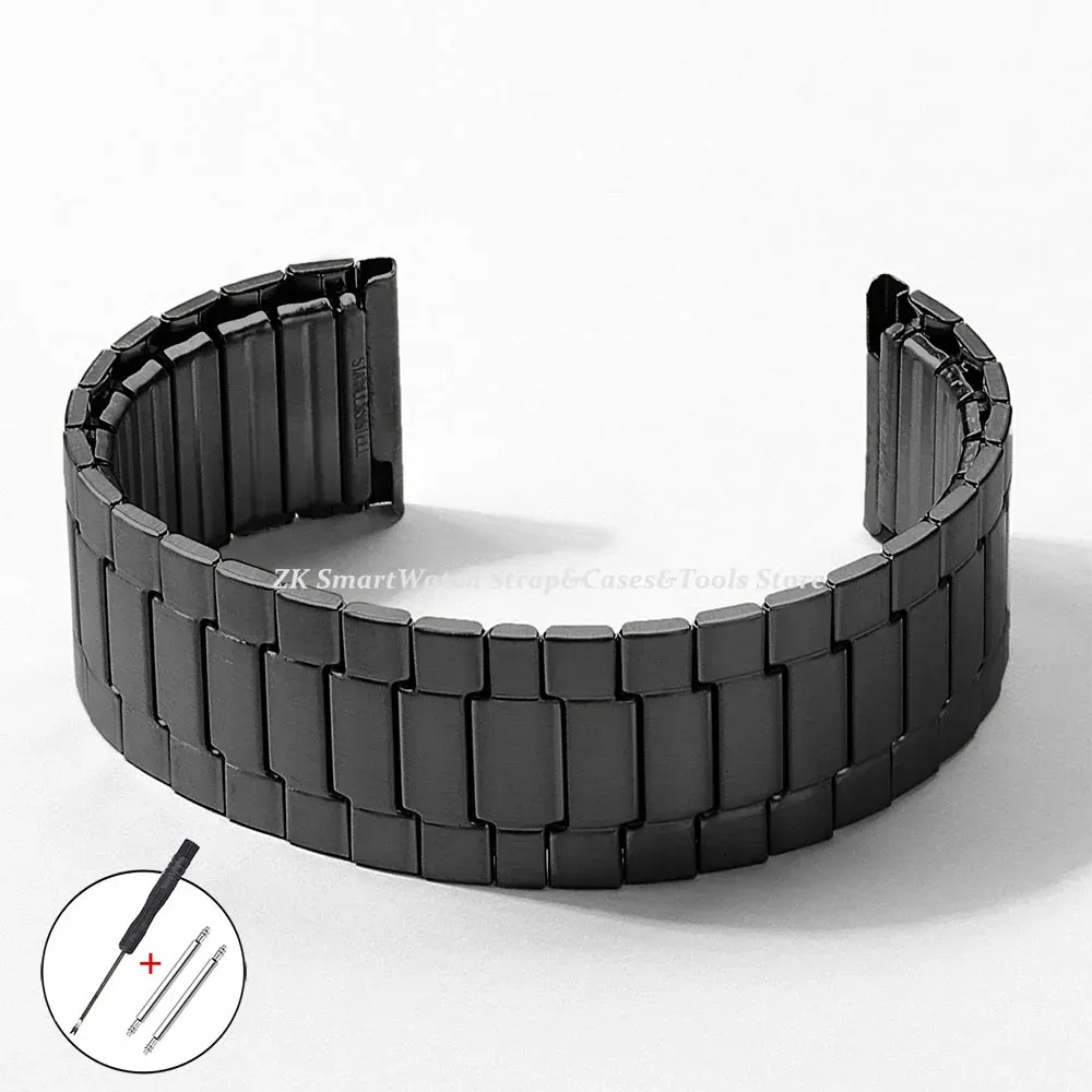 Bracelet élastique acier inoxydable 22 mm pour Seiko Huawei