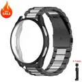 Bracelet et coque métal pour Samsung Galaxy Watch 40 à 47 mm – Couleur du bracelet black silver