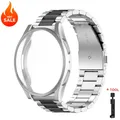 Bracelet et coque métal pour Samsung Galaxy Watch 40 à 47 mm – Couleur du bracelet silver black