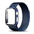 Bracelet et étui métal pour Apple Watch 38 à 49 mm – Couleur du bracelet Blue
