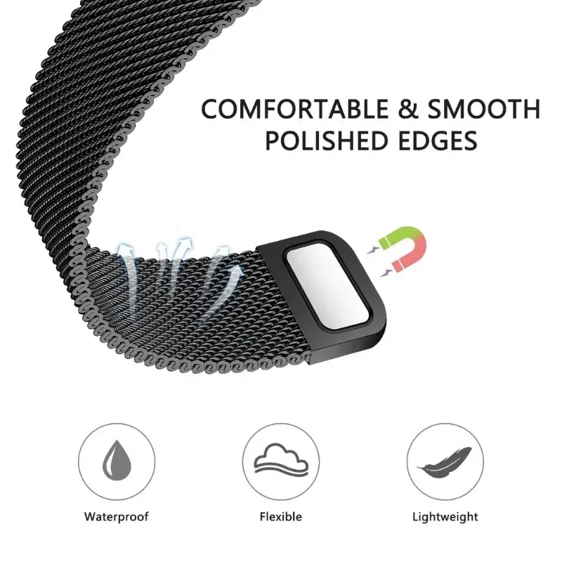 Bracelet et étui métal pour Apple Watch 38 à 49 mm