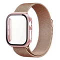 Bracelet et étui métal pour Apple Watch 38 à 49 mm – Couleur du bracelet Rose Gold