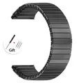 Bracelet extensible acier 20 mm pour Huawei et Galaxy – Couleur du bracelet Black