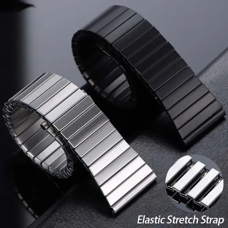 Bracelet extensible acier 20 mm pour Huawei et Galaxy