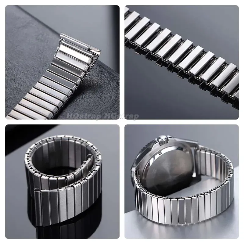 Bracelet extensible acier 20 mm pour Huawei et Galaxy