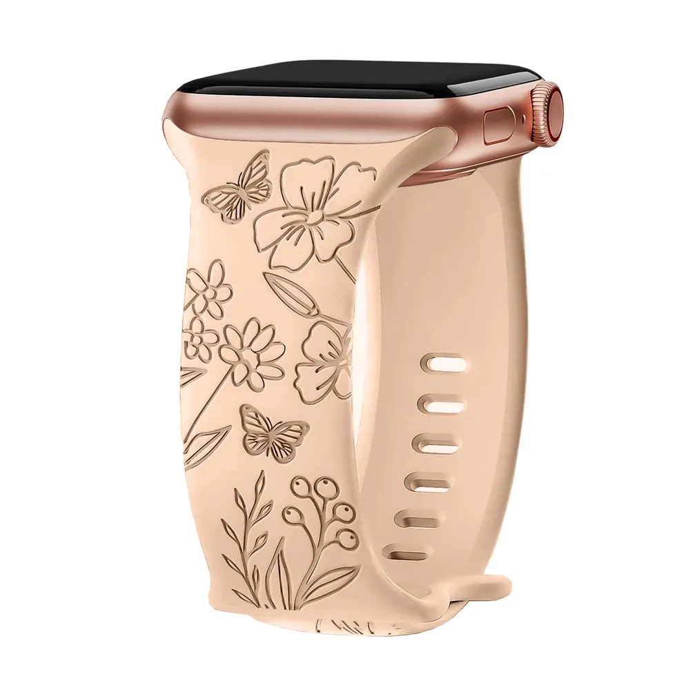 Bracelet floral pour Apple Watch 38 à 49 mm