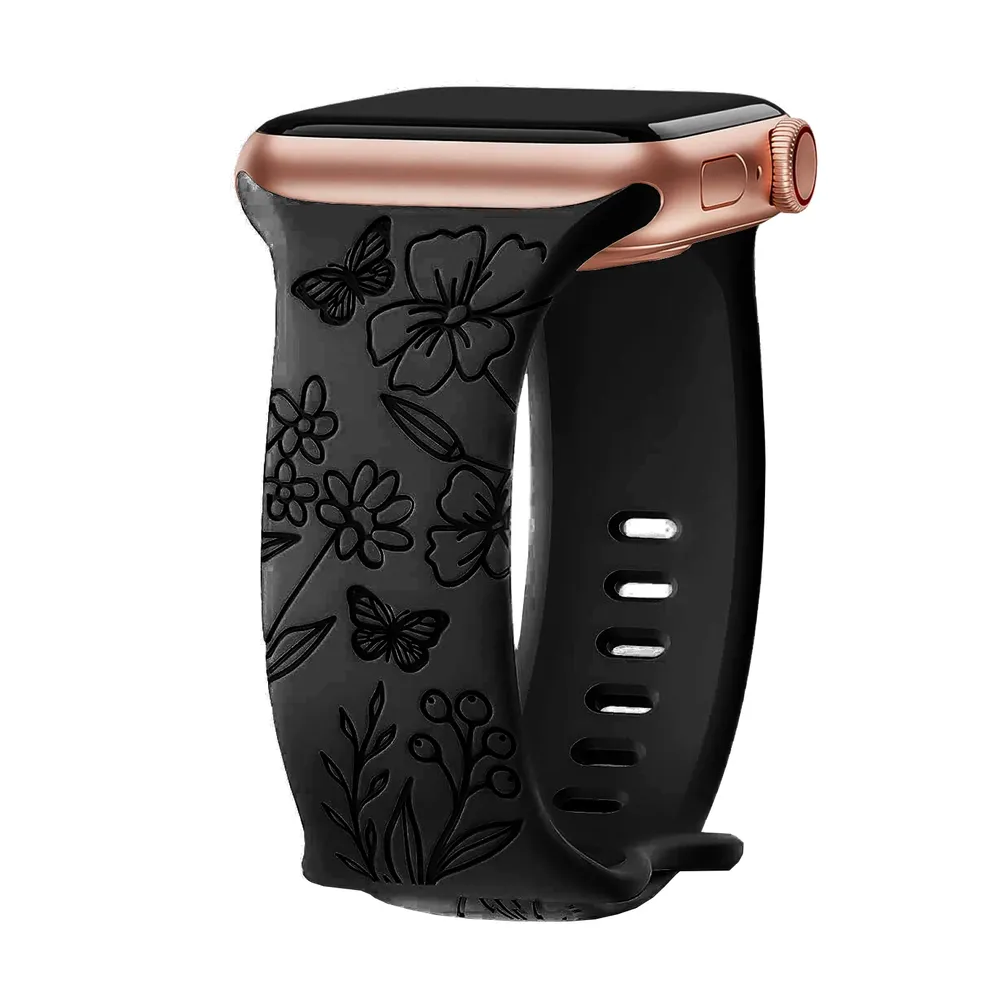 Bracelet floral pour Apple Watch 38 à 49 mm