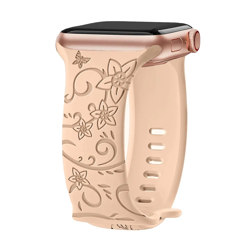 Bracelet floral pour Apple Watch 38 à 49 mm