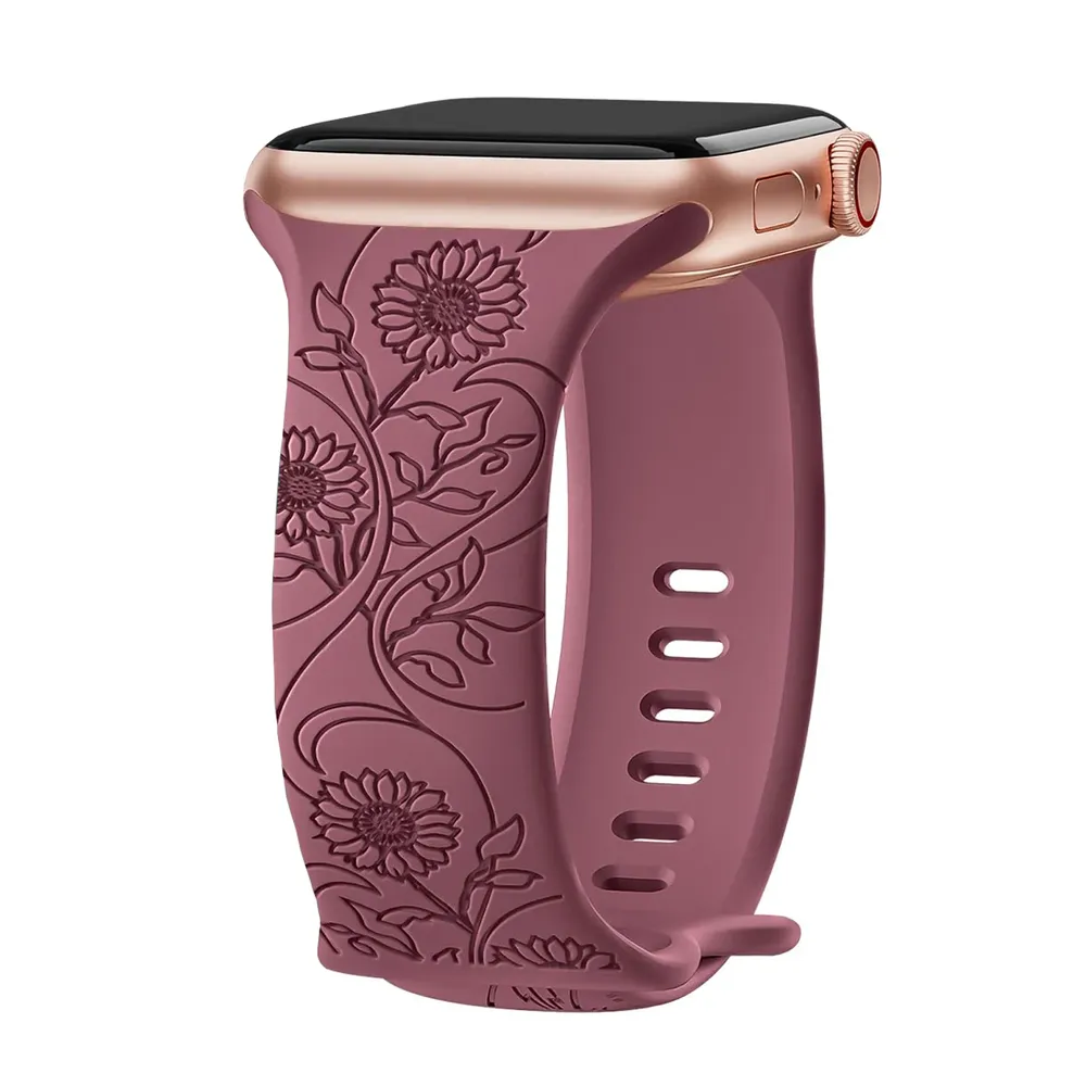 Bracelet floral pour Apple Watch 38 à 49 mm