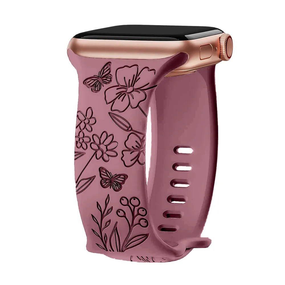 Bracelet floral pour Apple Watch 38 à 49 mm