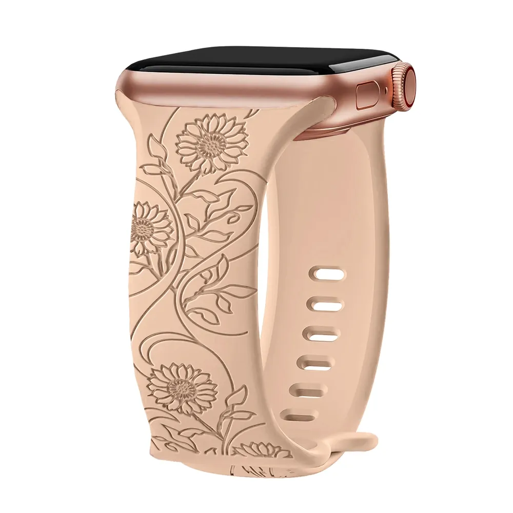Bracelet floral pour Apple Watch 38 à 49 mm