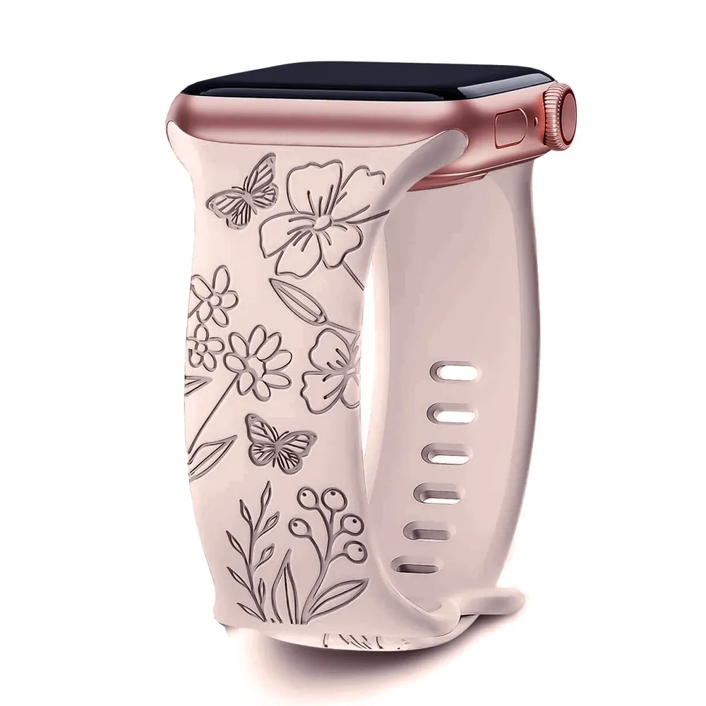 Bracelet floral pour Apple Watch 38 à 49 mm