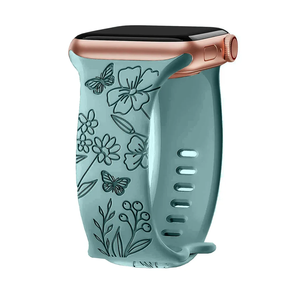 Bracelet floral pour Apple Watch 38 à 49 mm