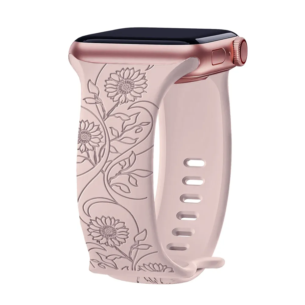 Bracelet floral pour Apple Watch 38 à 49 mm