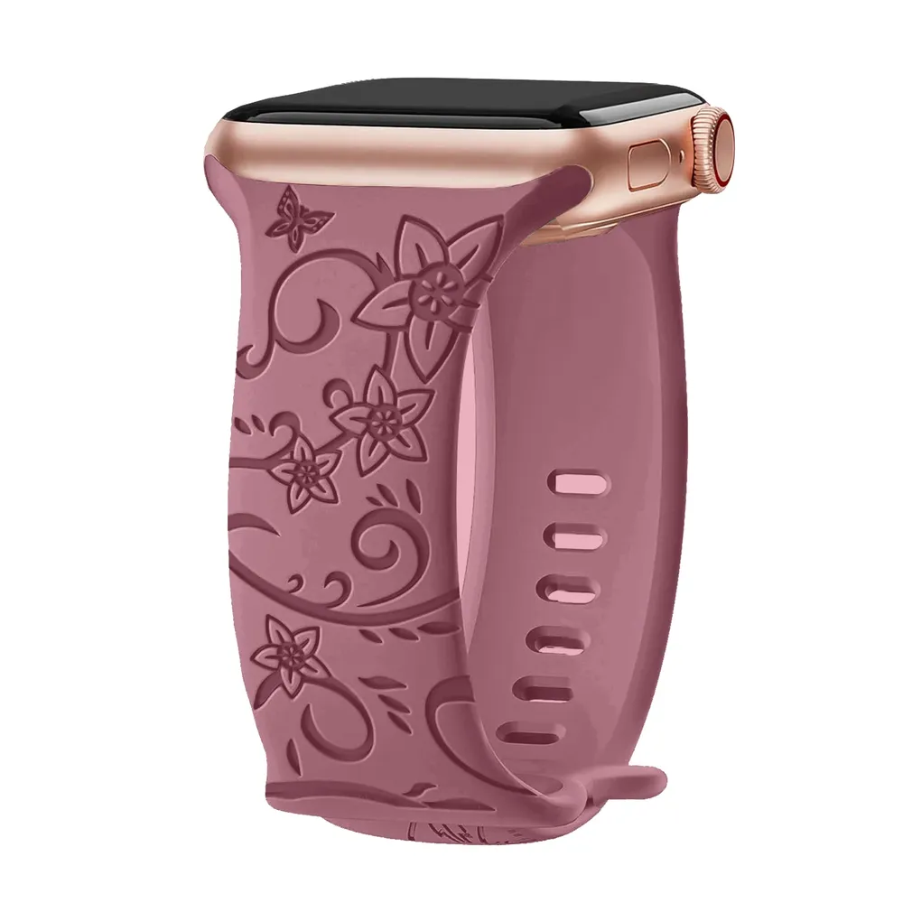 Bracelet floral pour Apple Watch 38 à 49 mm