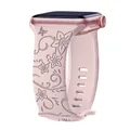 Bracelet floral pour Apple Watch 38 à 49 mm – Couleur du bracelet Morning Glory Pink