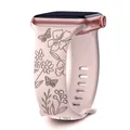 Bracelet floral pour Apple Watch 38 à 49 mm – Couleur du bracelet Pink Sand 3
