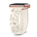 Bracelet floral pour Apple Watch 38 à 49 mm – Couleur du bracelet Starlight 3