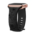 Bracelet floral pour Apple Watch 38 à 49 mm – Couleur du bracelet Sunflower Black