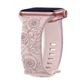 Bracelet floral pour Apple Watch 38 à 49 mm – Couleur du bracelet Sunflower Pink Sand