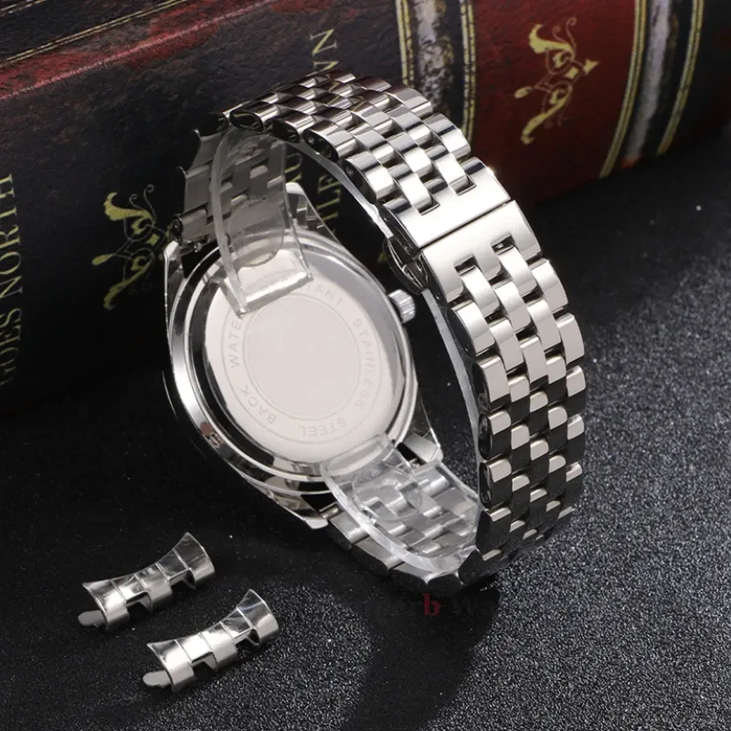 Bracelet inox 12 à 22 mm boucle papillon