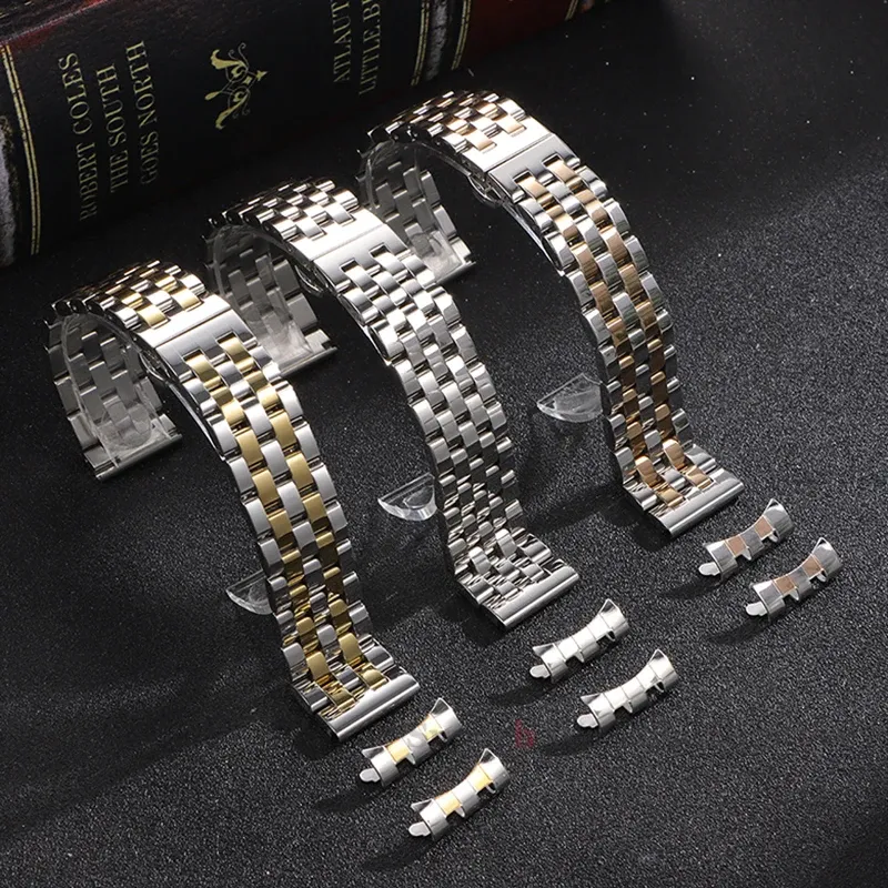 Bracelet inox 12 à 22 mm boucle papillon