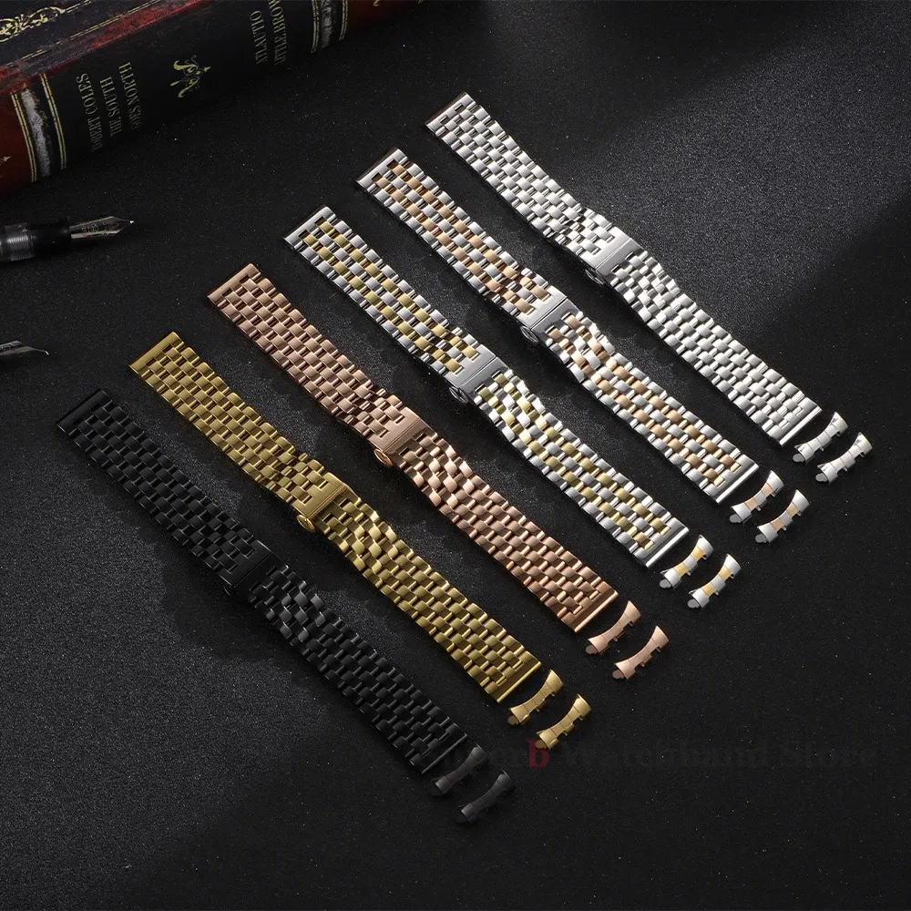 Bracelet inox 12 à 22 mm boucle papillon