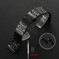Bracelet inox 12 à 24 mm universel rapide – Couleur du bracelet Black