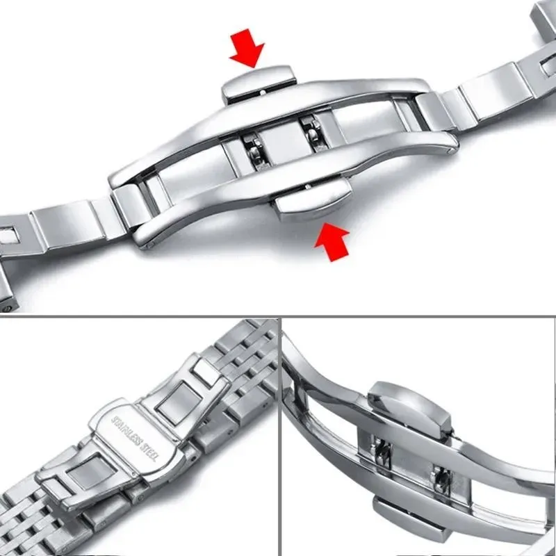 Bracelet inox 12 à 24 mm universel rapide