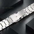 Bracelet inox 18 à 24 mm luxe argent et noir – 5