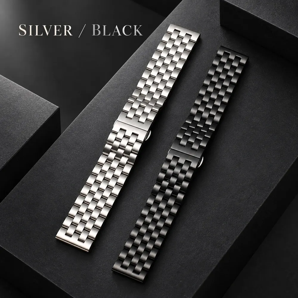 Bracelet inox 18 à 26 mm de remplacement universel