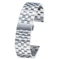 Bracelet inox 18 à 26 mm de remplacement universel – Couleur du bracelet Silver