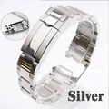Bracelet inox 20 à 21 mm fermoir GlideLock Rolex – Couleur du bracelet Bright Silver
