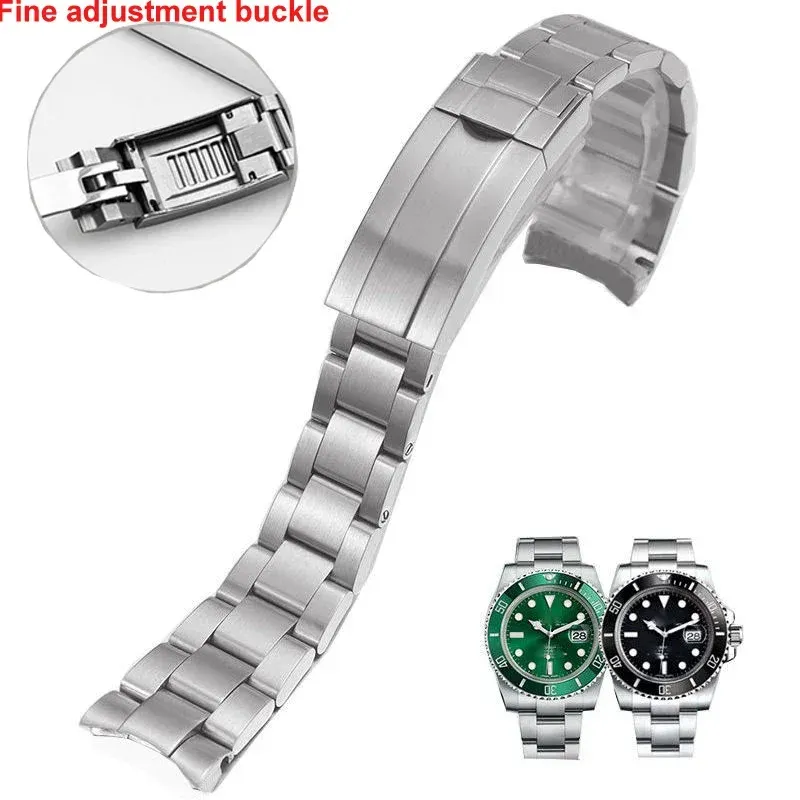 Bracelet inox 20 à 21 mm fermoir GlideLock Rolex