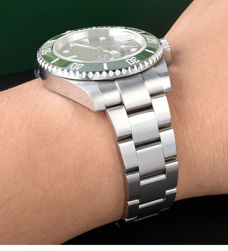 Bracelet inox 20 à 21 mm fermoir GlideLock Rolex