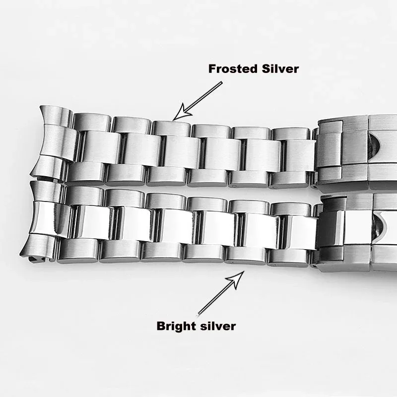 Bracelet inox 20 à 21 mm fermoir GlideLock Rolex